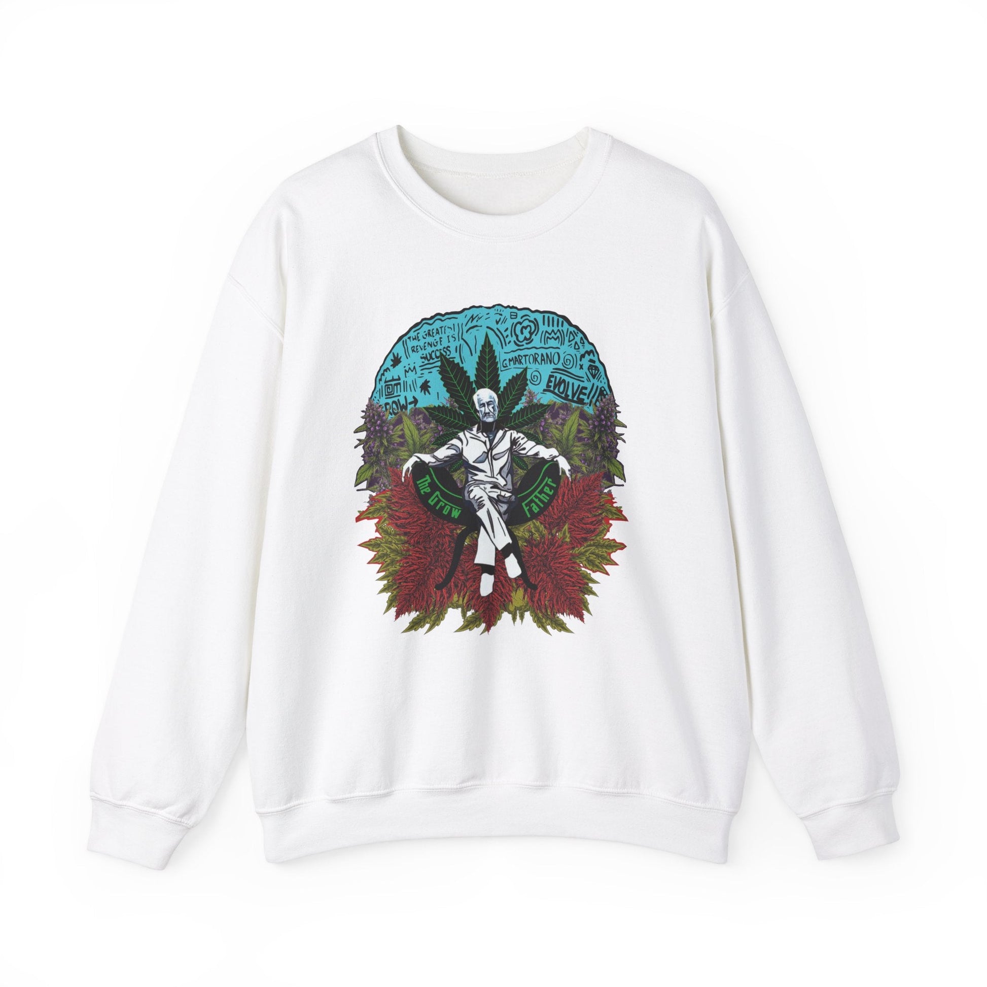 Growfather Vintage Sweat Shirt (Front) Printify