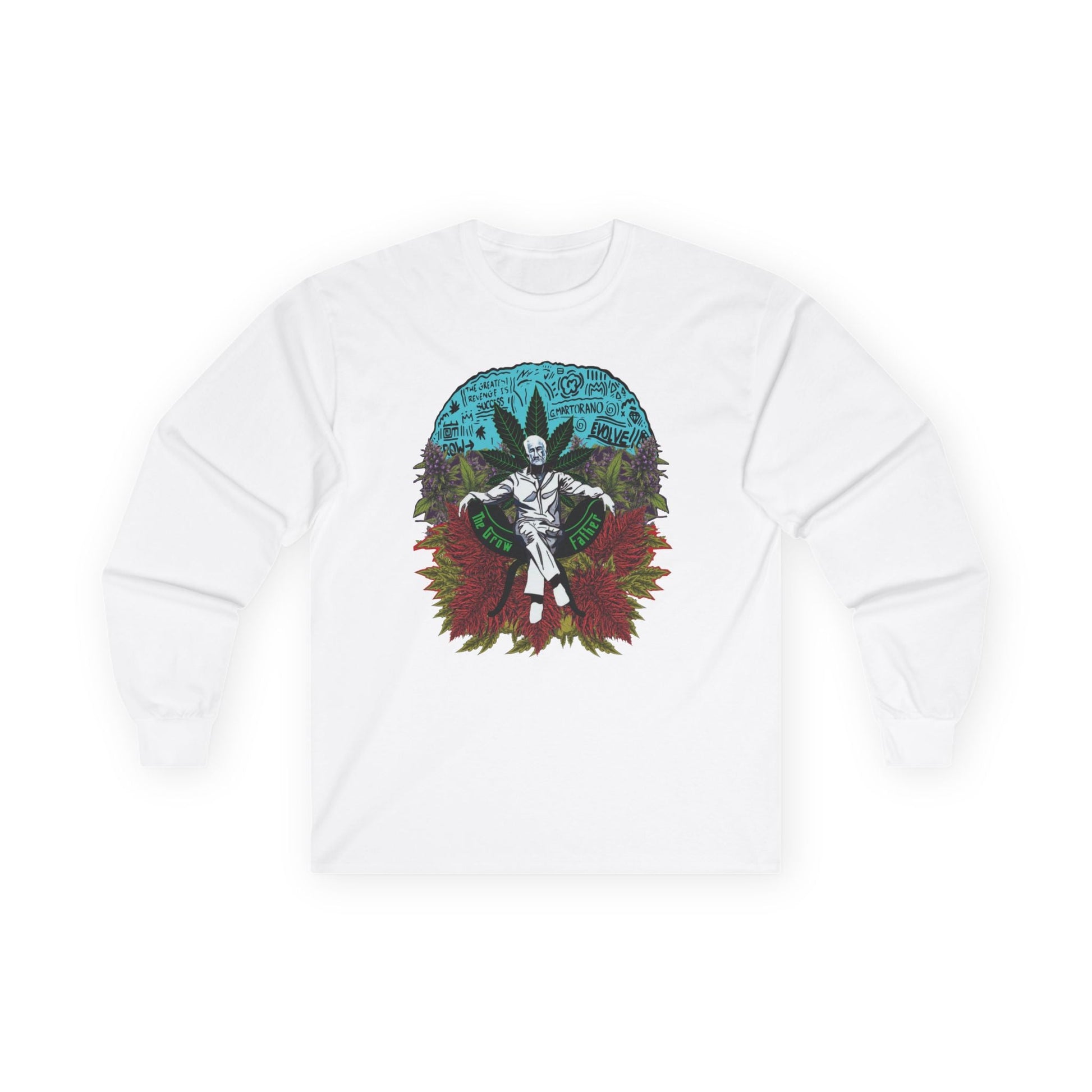 Growfather Vintage T Shirt Full Sleeves (Front & Back Print) Printify