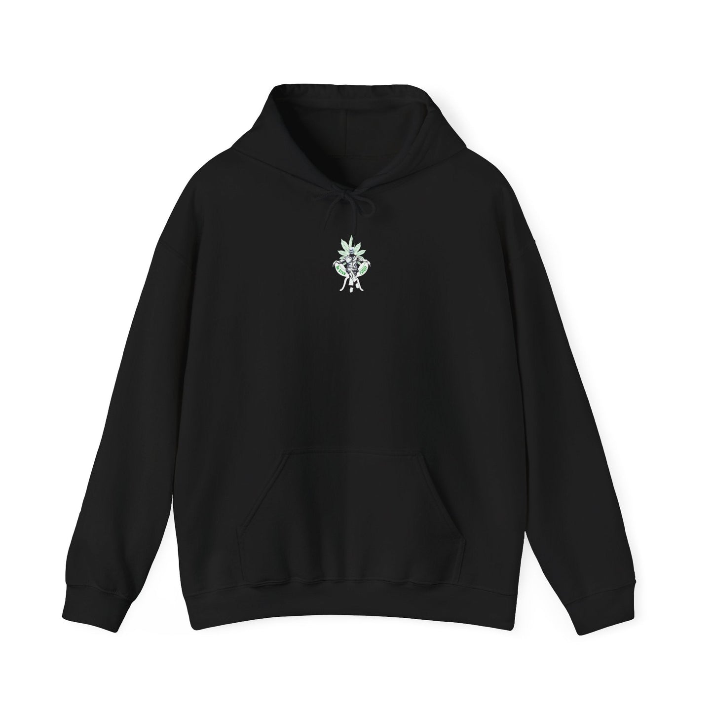 Growfather Botanical Hoodie (Black) Printify