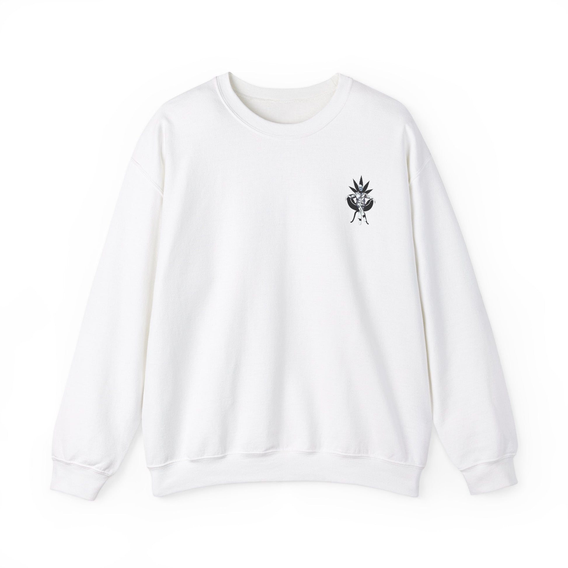 Growfather Botanical Sweat Shirt (White) Printify