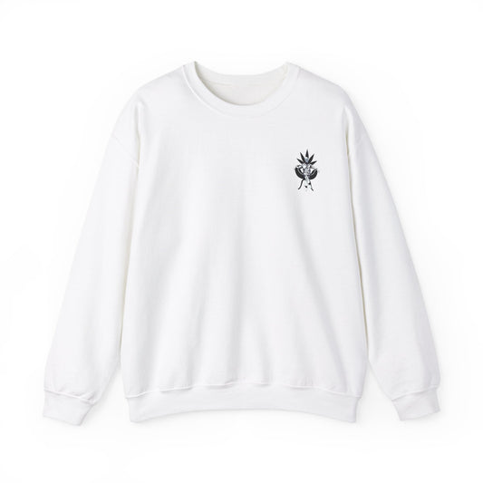 Growfather Botanical Sweat Shirt (White) Printify