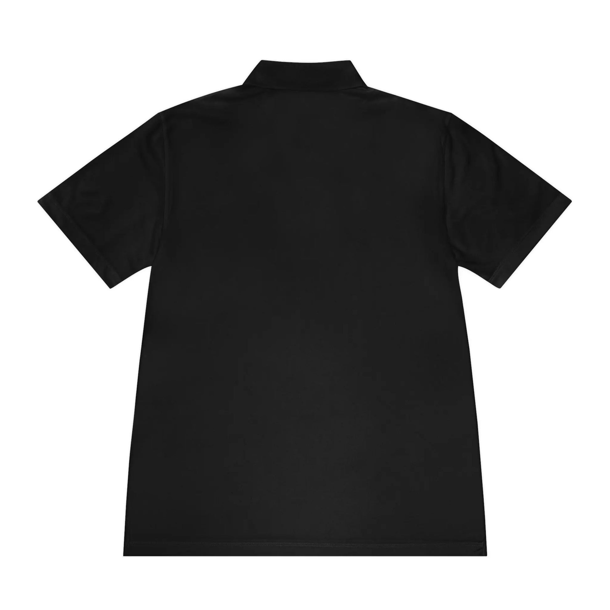 Growfather Botanical Polo Black (Front Print) Printify