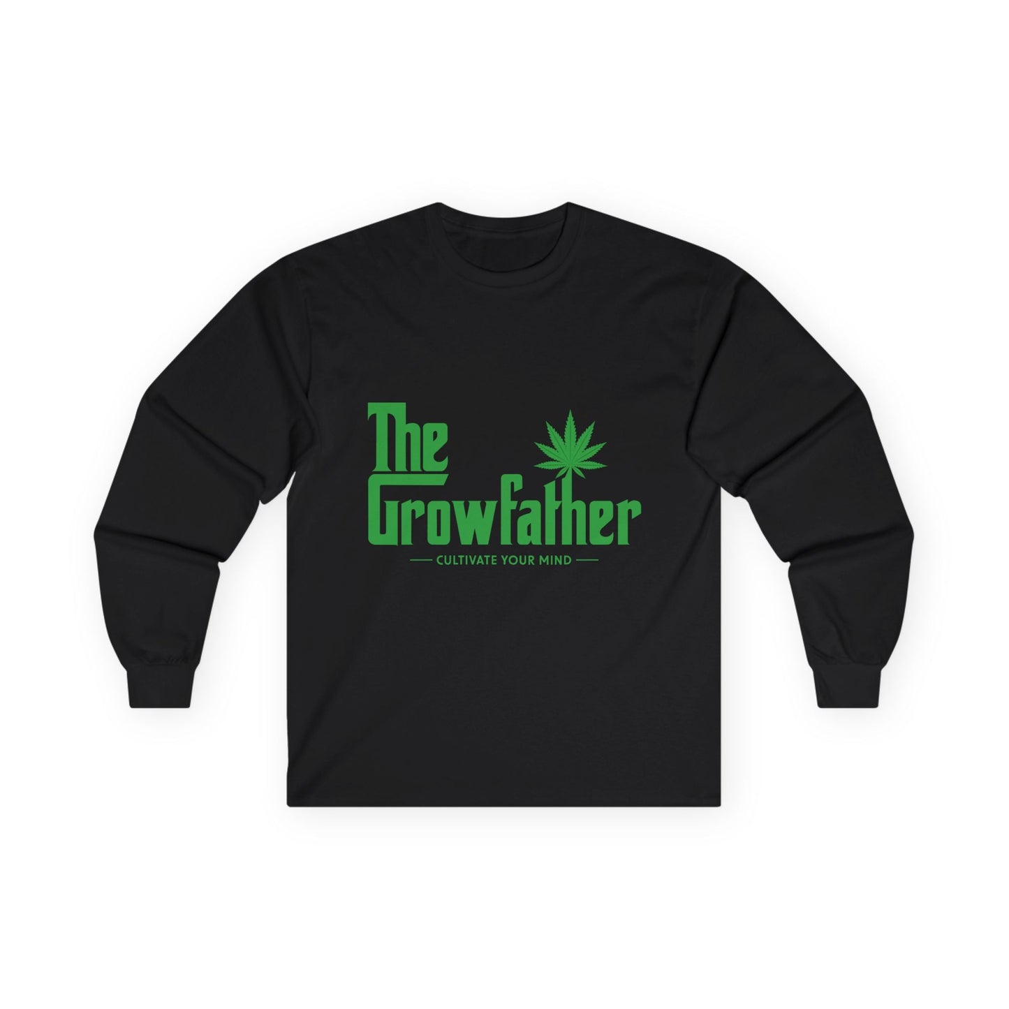 Growfather T Shirt Full Sleeves (Front) Printify