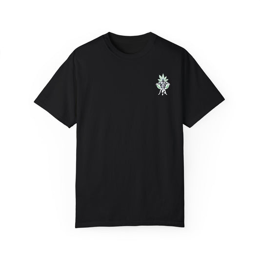 Growfather Botanical T Shirt (Black) Printify