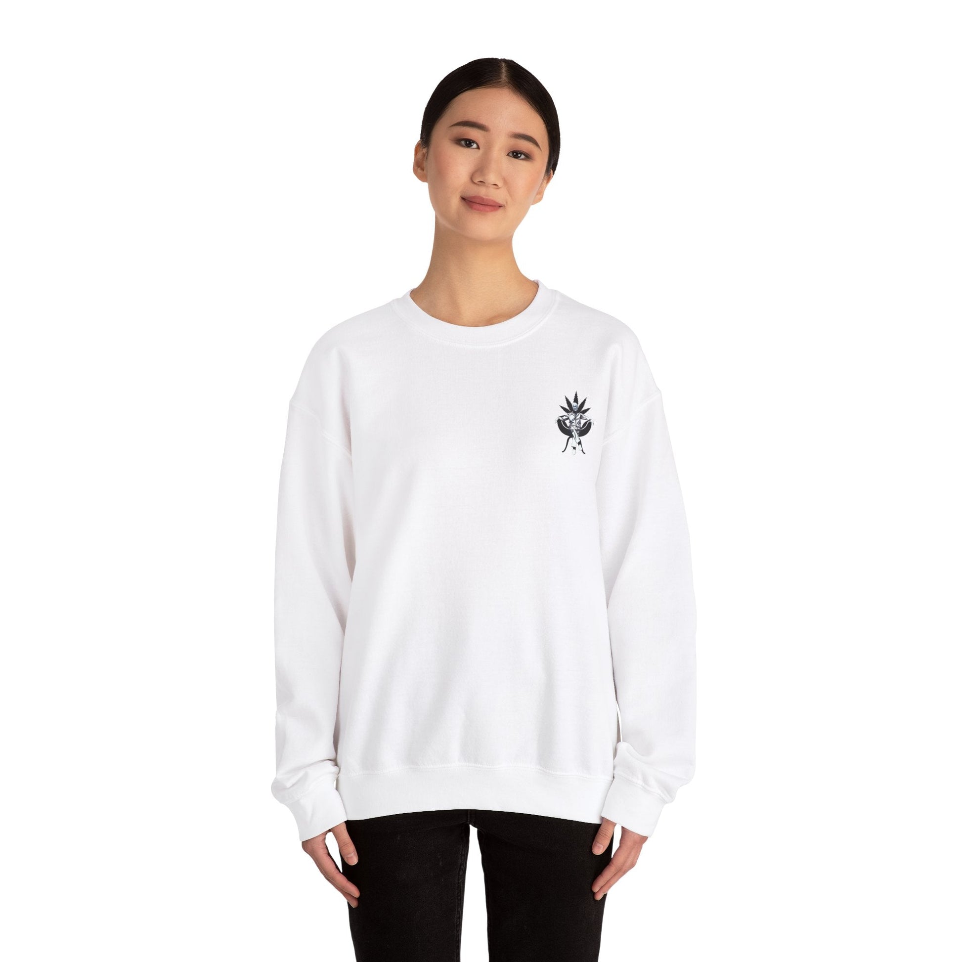 Growfather Botanical Sweat Shirt (White) Printify