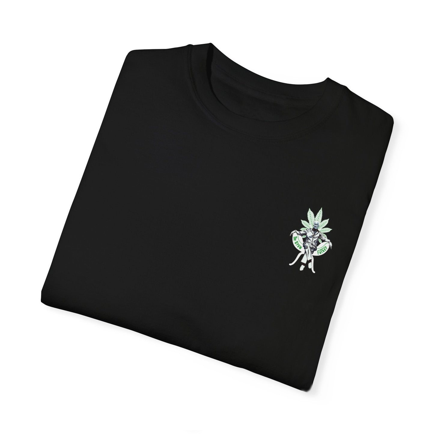 Growfather Botanical T Shirt (Black) Printify
