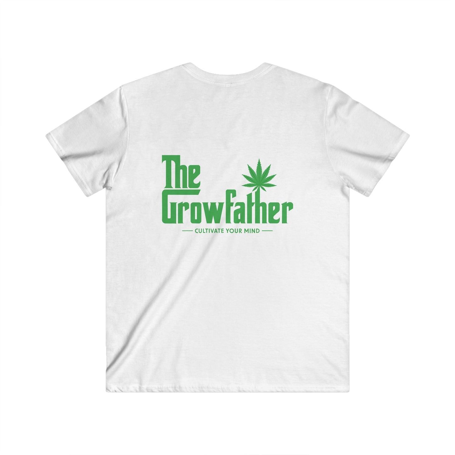 Growfather Vintage T Shirt V Neck (Front & Back Print) Printify