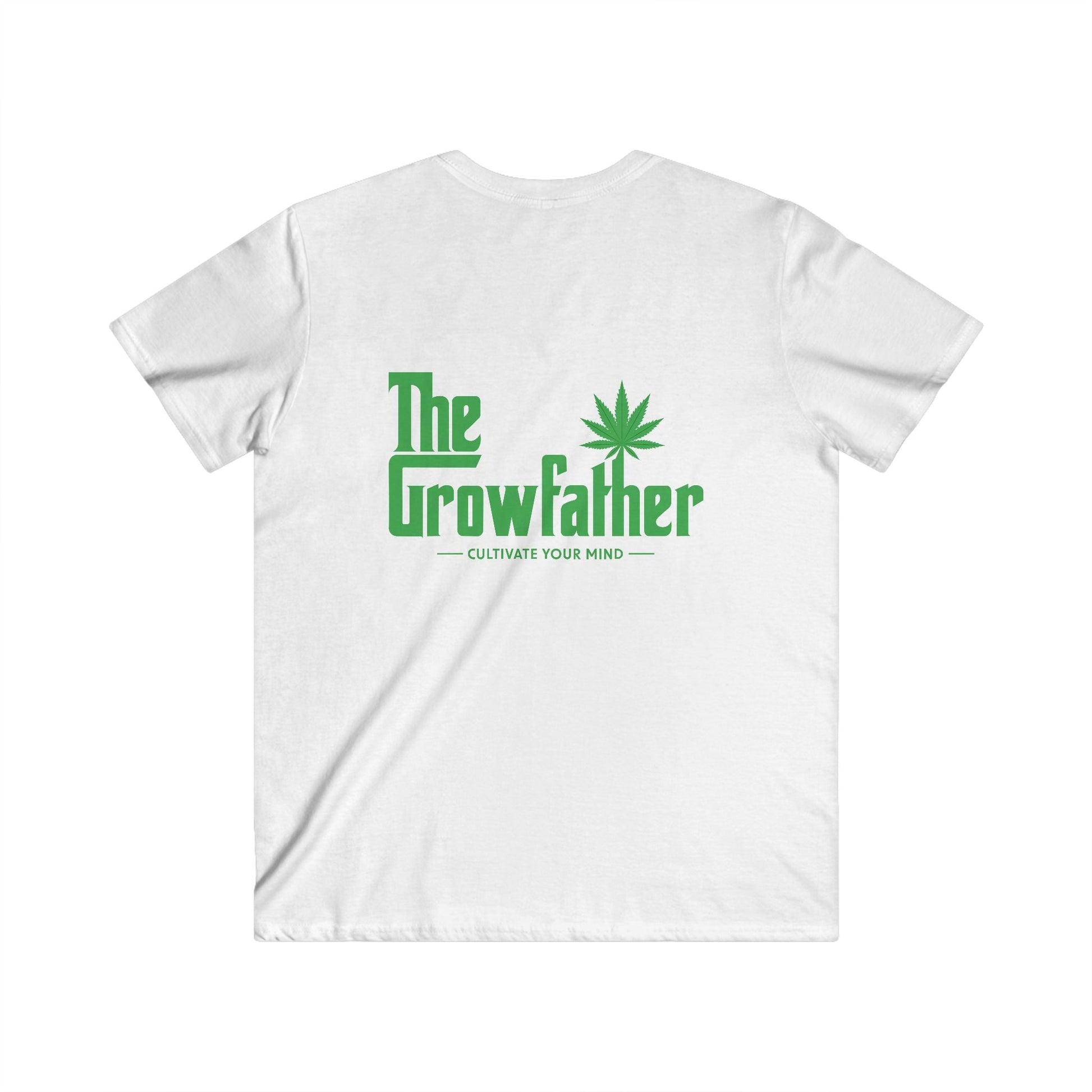 Growfather Vintage T Shirt V Neck (Front & Back Print) Printify