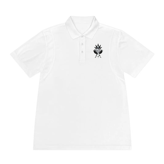 Growfather Botanical Polo White (Front Print) Printify