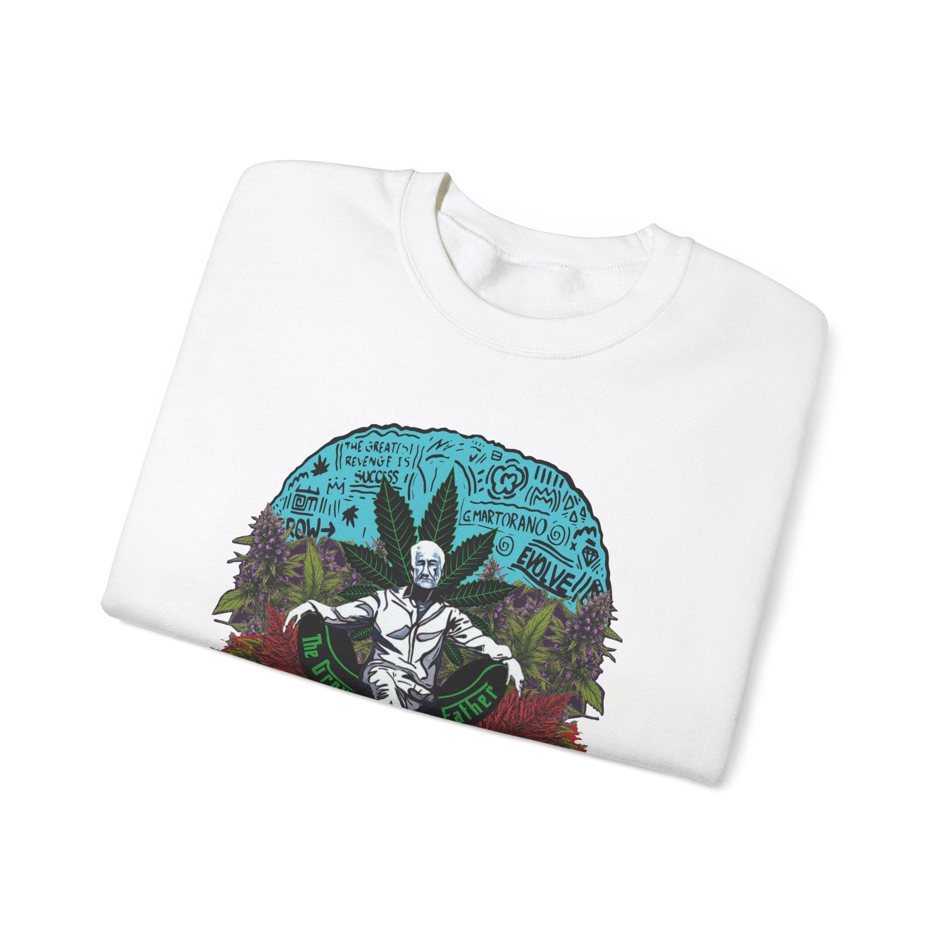 Growfather Vintage Sweat Shirt (Front) Printify