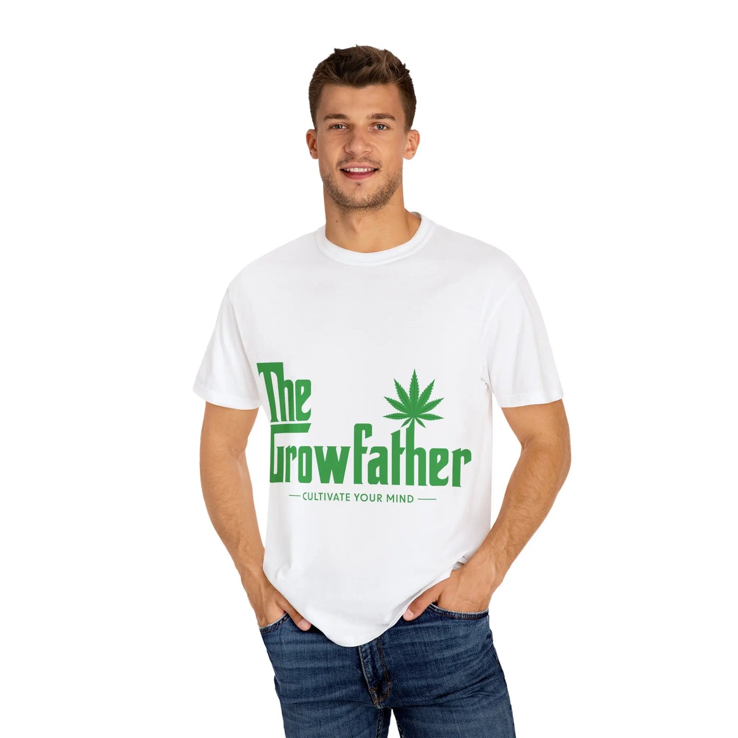 Growfather T Shirt (Front) Printify