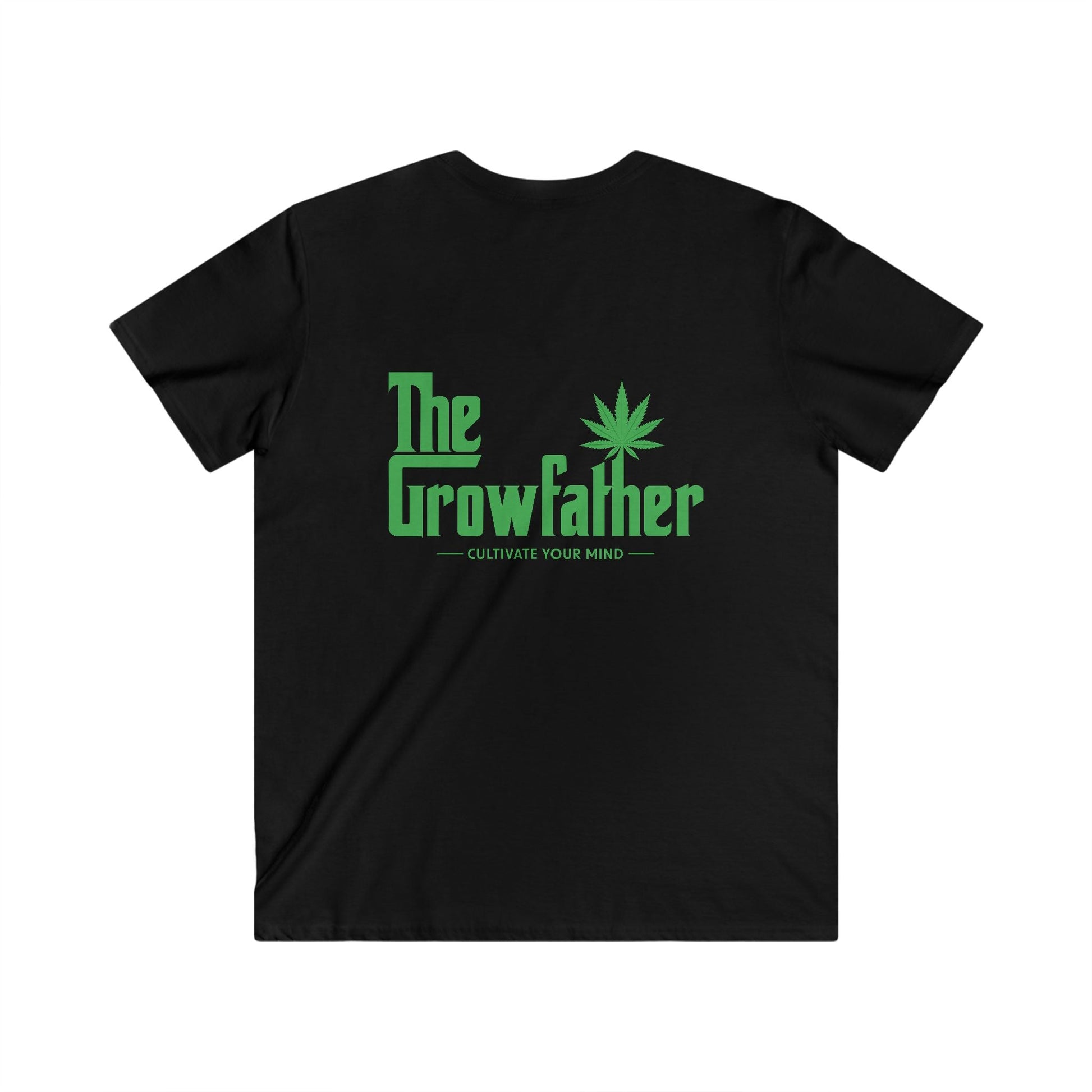 Growfather Premium T Shirt V Neck (Front & Back Print) Printify