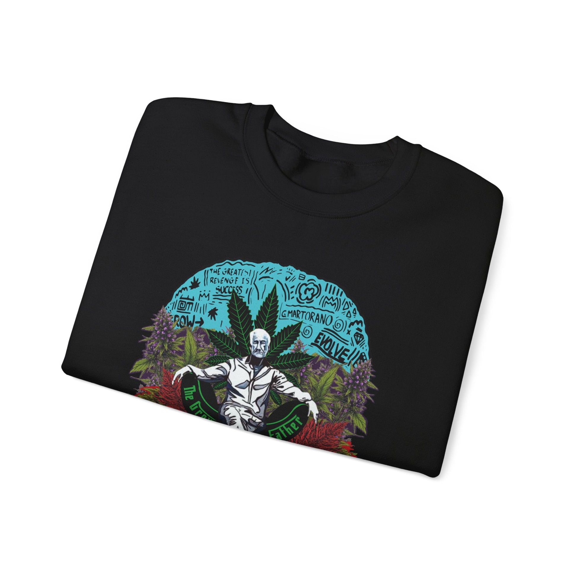 Growfather Vintage Sweat Shirt (Front & Back Print) Printify