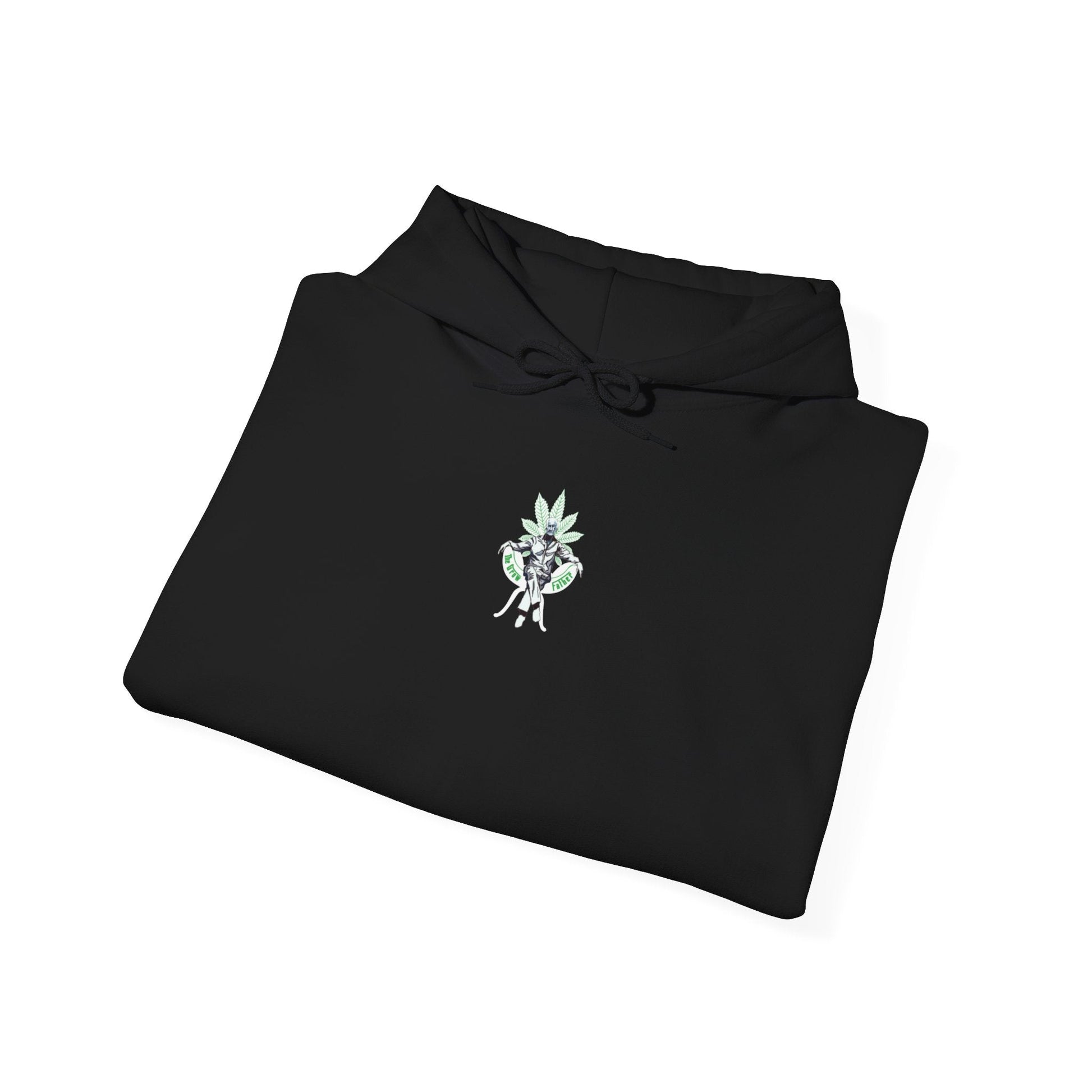 Growfather Botanical Hoodie (Black) Printify