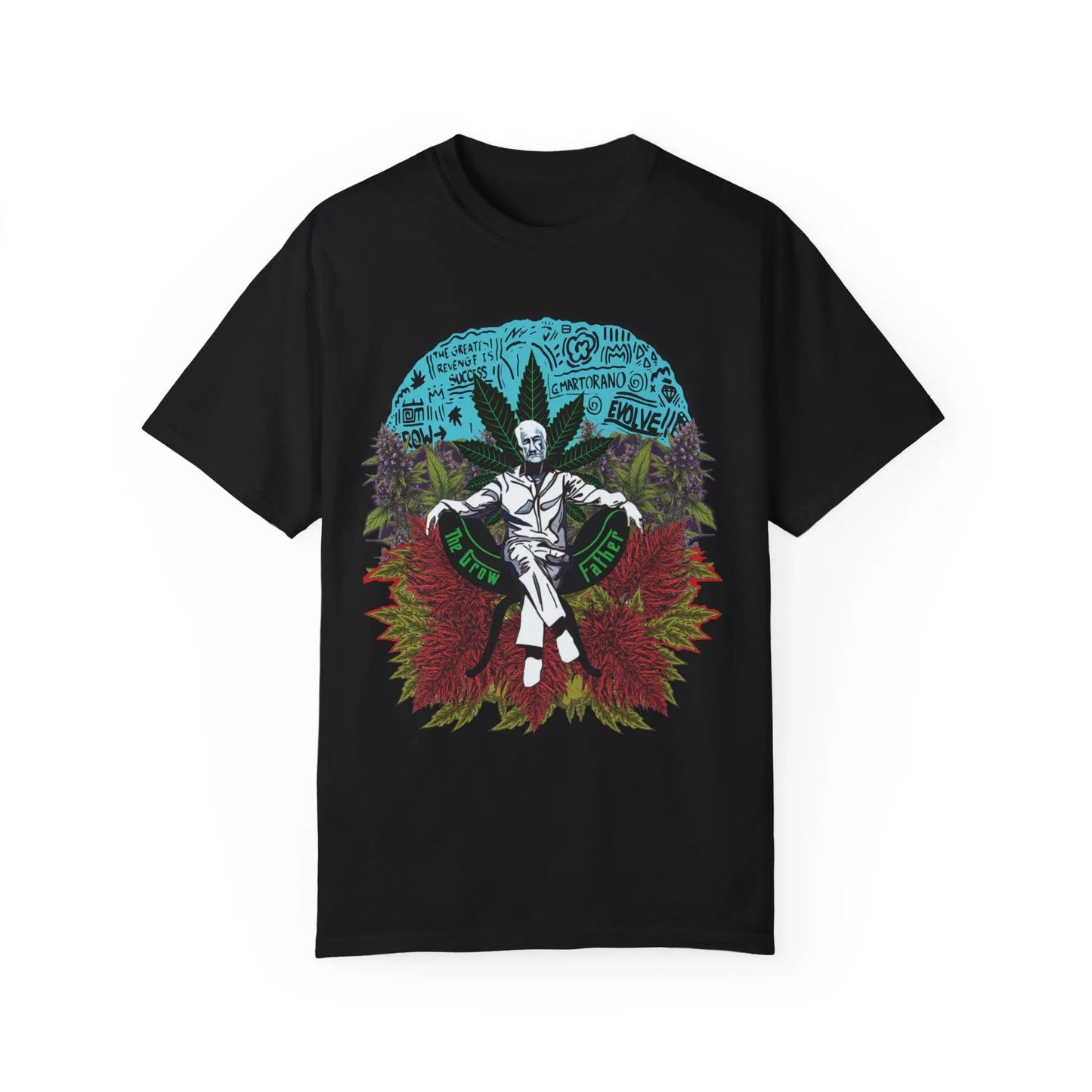 Growfather Vintage T Shirt (Front) Printify