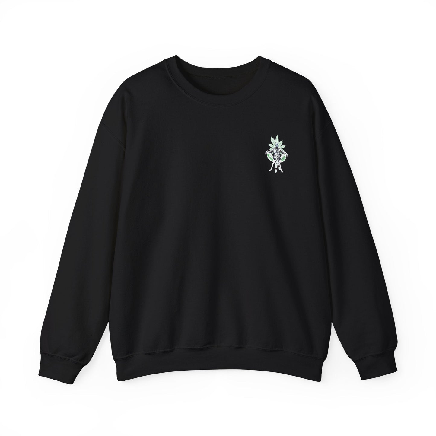 Growfather Botanical Sweat Shirt (Black) Printify