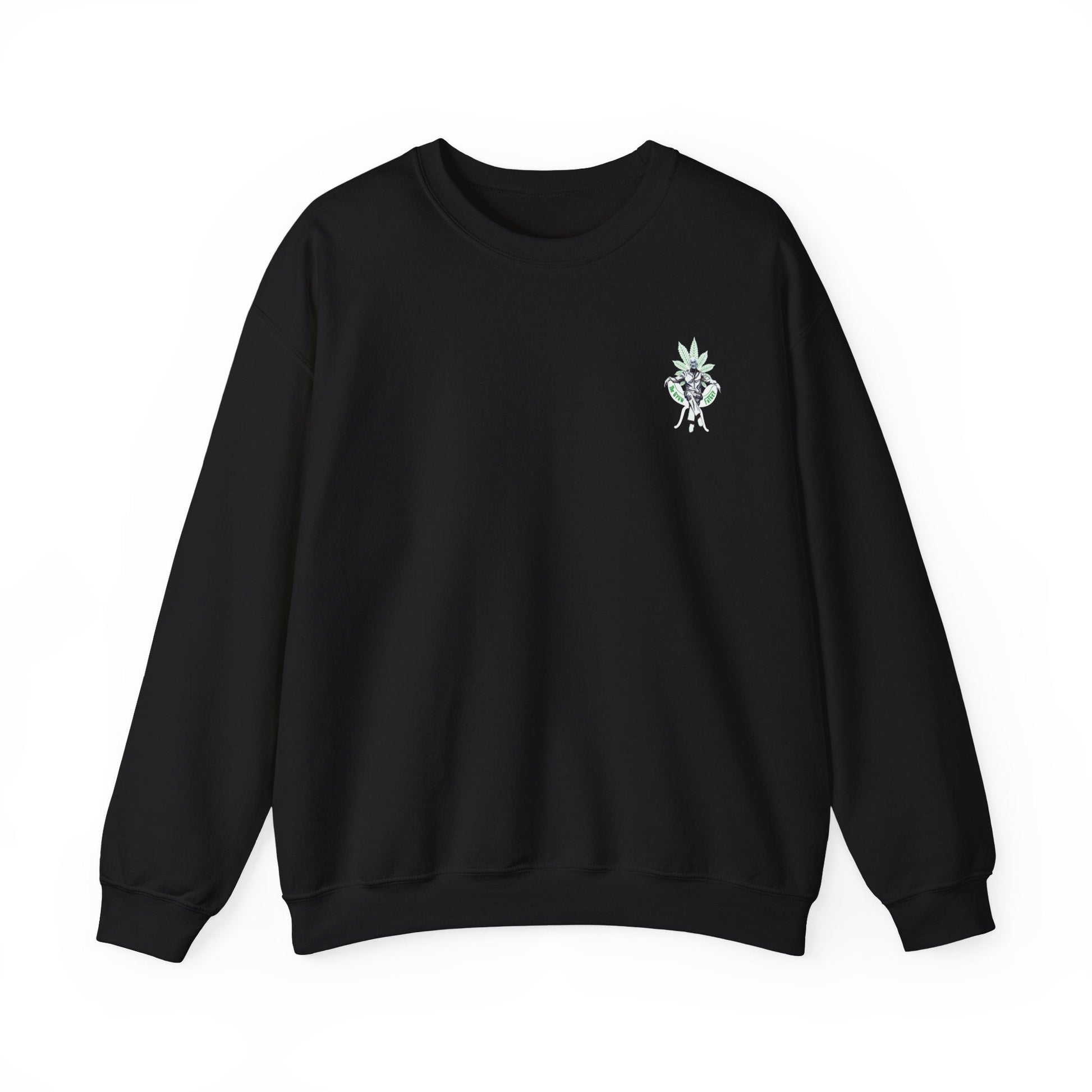 Growfather Botanical Sweat Shirt (Black) Printify