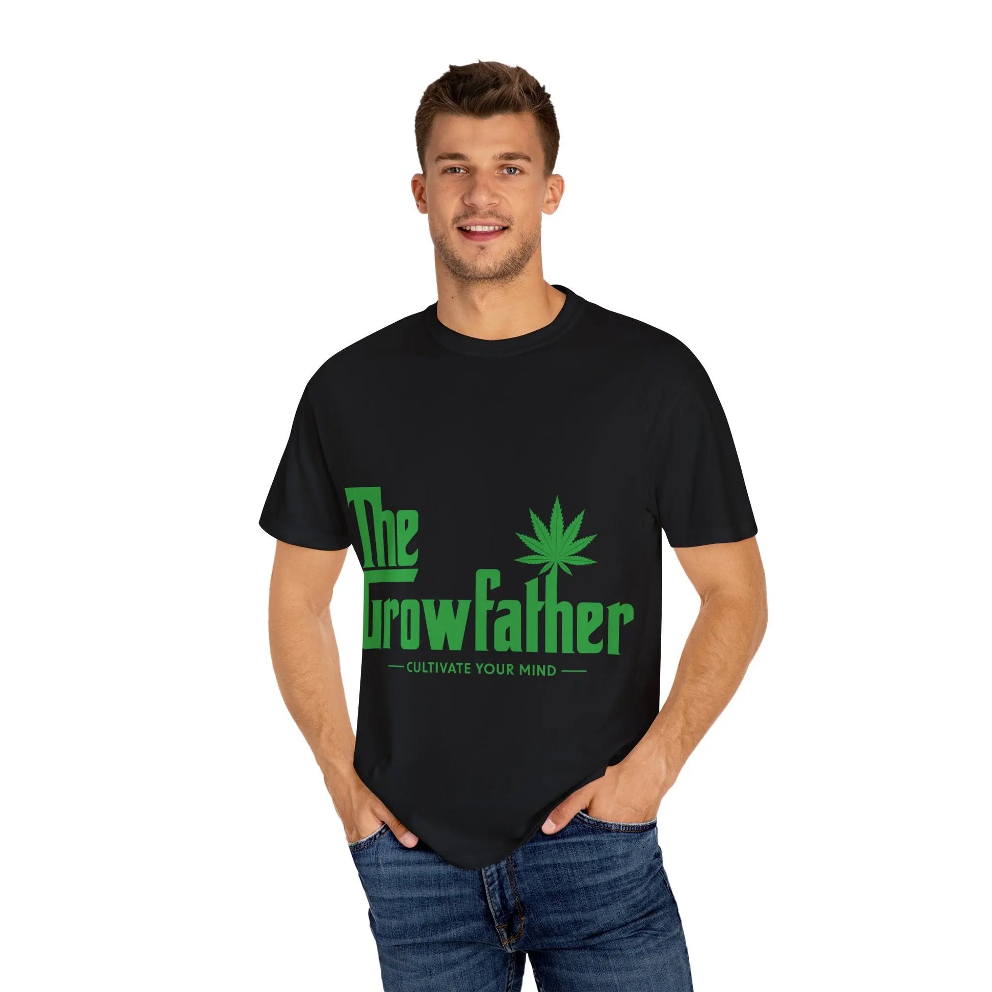 Growfather T Shirt (Front) Printify